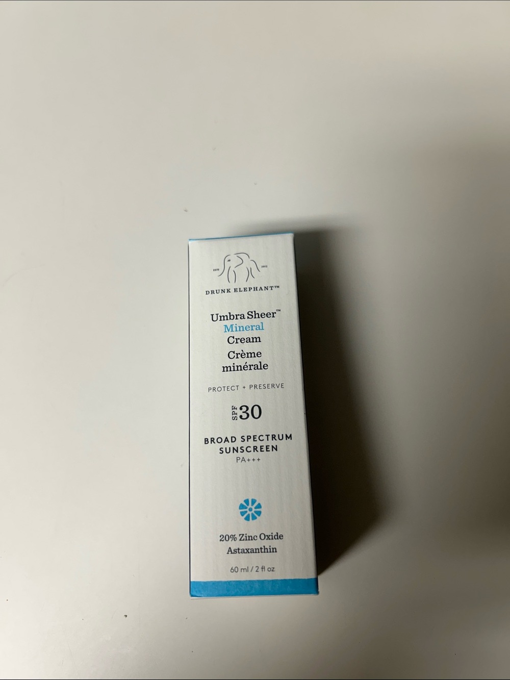 Drunk Elephant Umbra Sheer Mineral Cream SPF 30 skin Protectant hydration facial